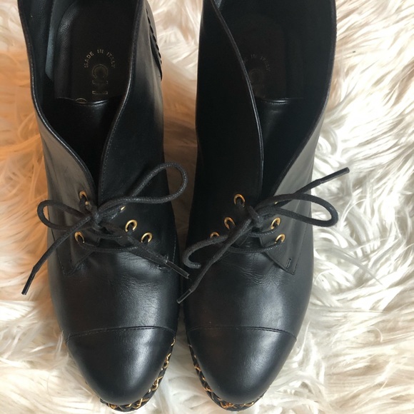 Chanel chained wedge booties - Picture 2 of 8
